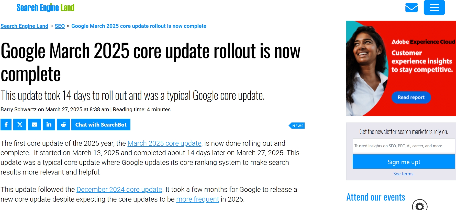 google search engine algorithm update